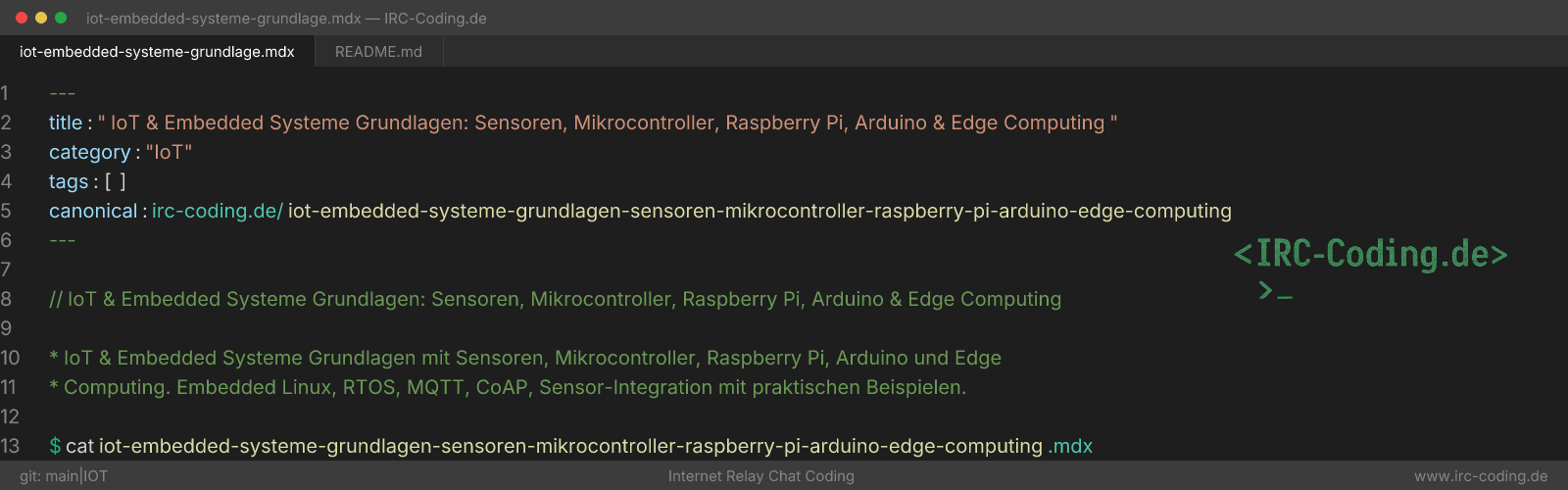 IoT & Embedded Systems Basics: Sensors and Microcontrollers