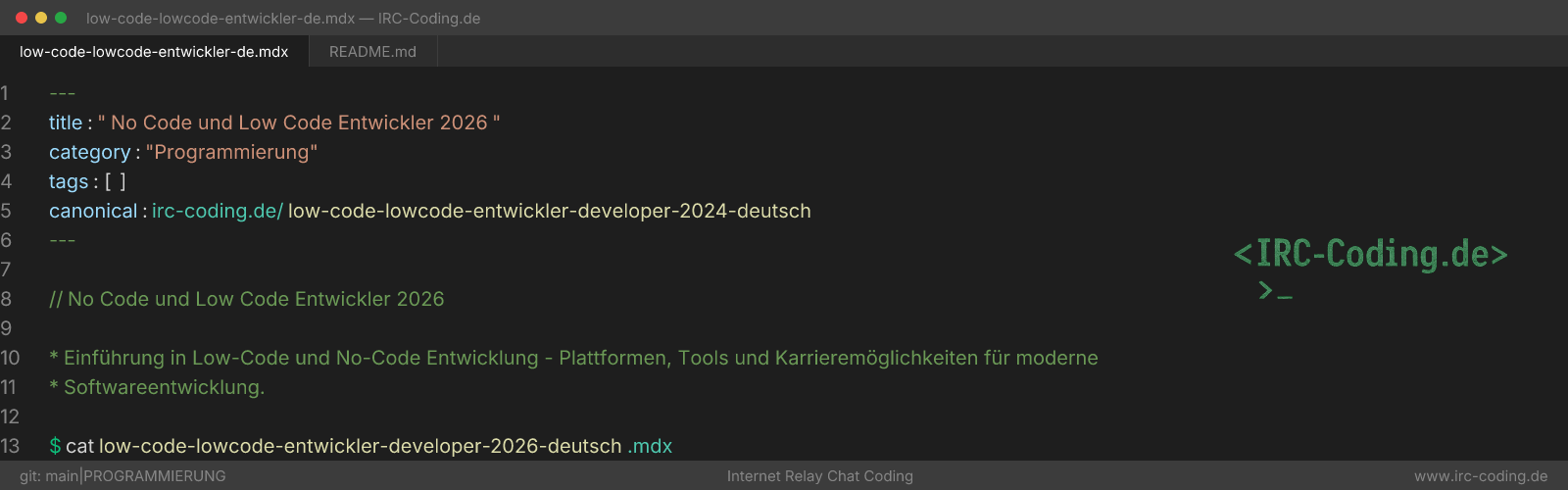 No Code und Low Code Entwickler 2026