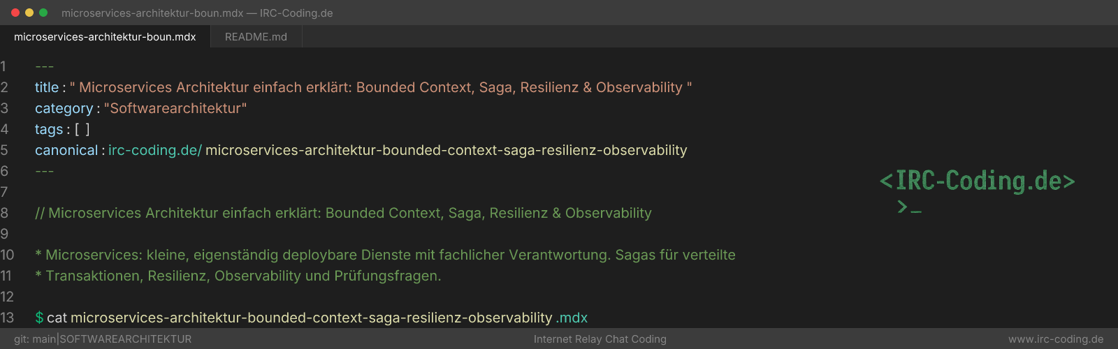 Microservices Architecture: Bounded Context & Resilience