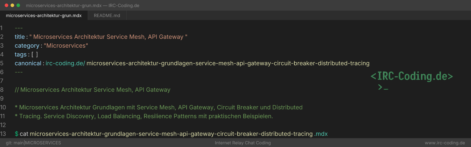 Microservices Architecture: Service Mesh & API Gateway