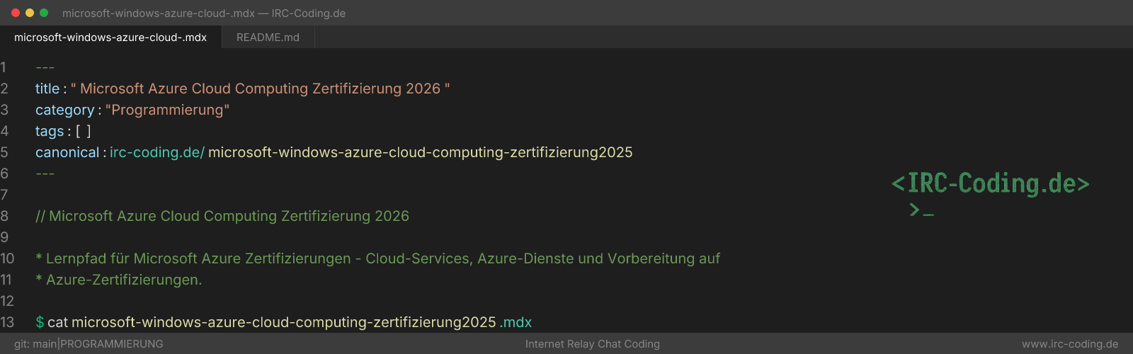 Microsoft Azure Cloud Computing Zertifizierung 2026