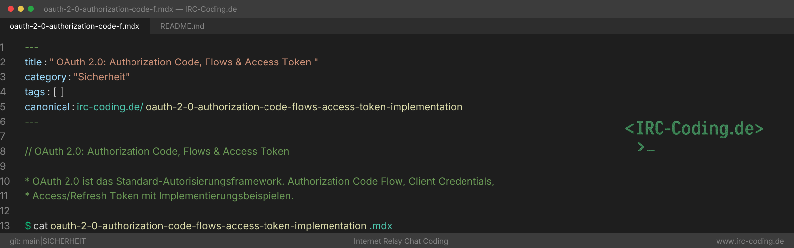 OAuth 2.0: Authorization Code Flow & Access Token