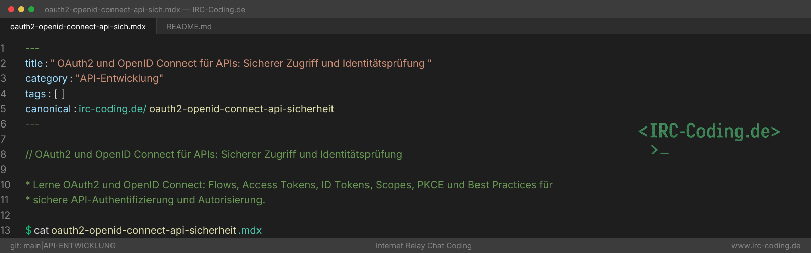 OAuth2 and OpenID Connect for APIs
