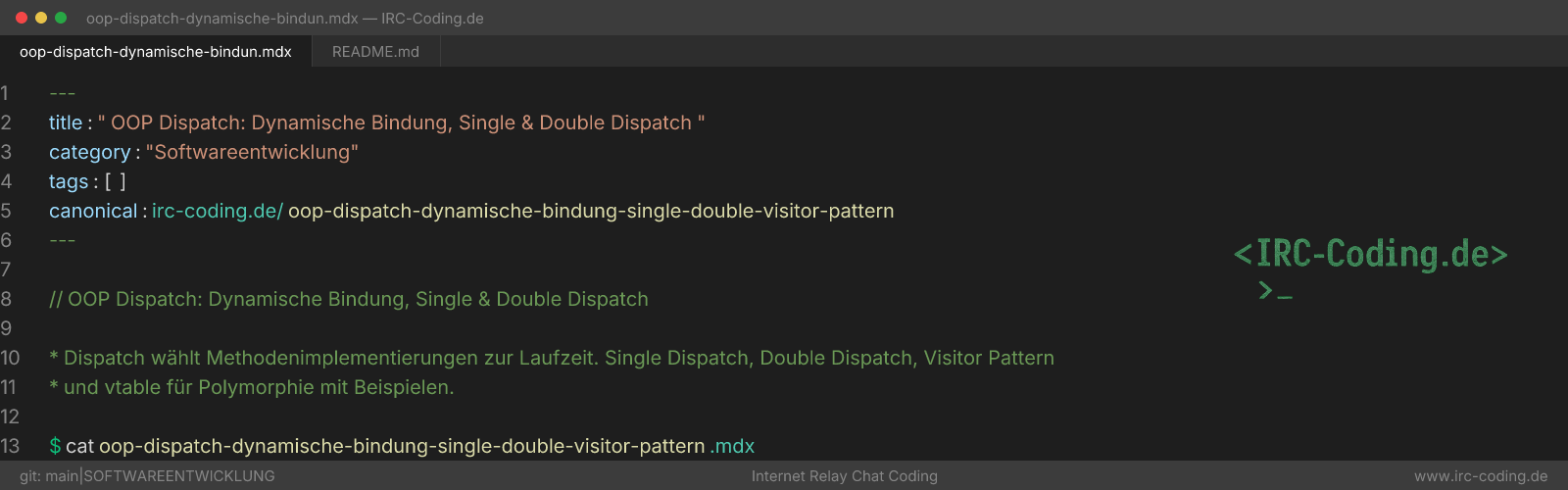OOP Dispatch: Dynamic Binding & Method Selection