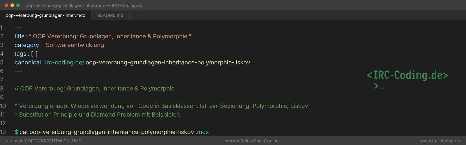 OOP Inheritance: Basics, Polymorphism & Patterns