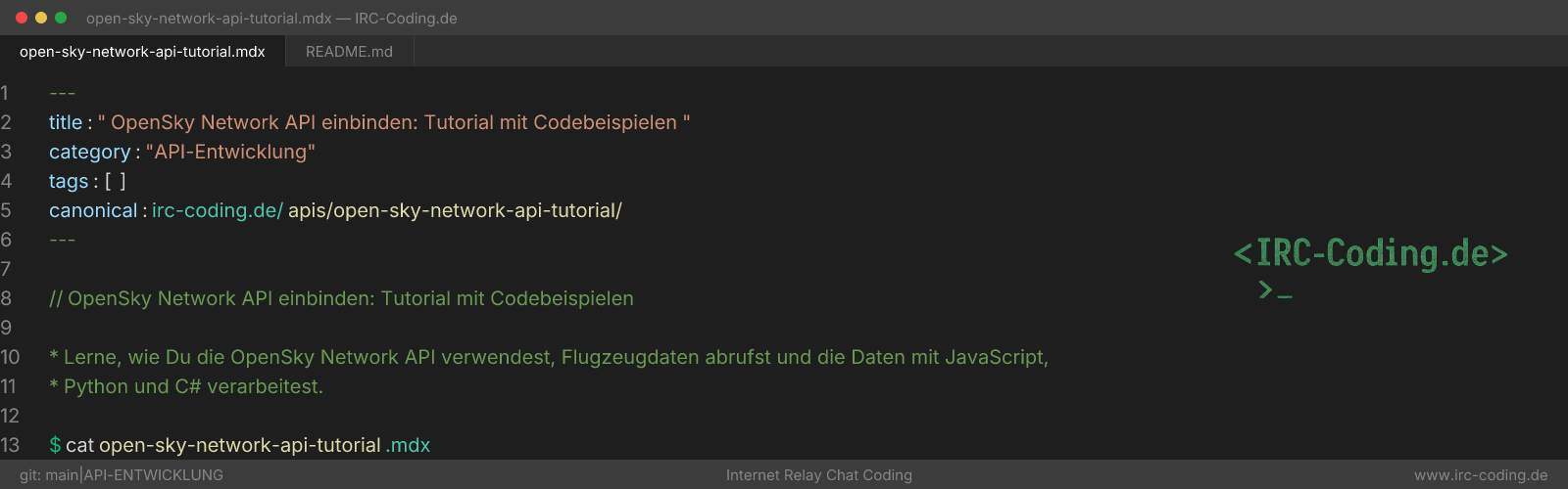 OpenSky Network API Tutorial mit Flugzeugpositionsdaten
