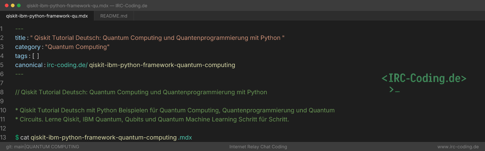 Qiskit Tutorial: Quantum Computing with Python