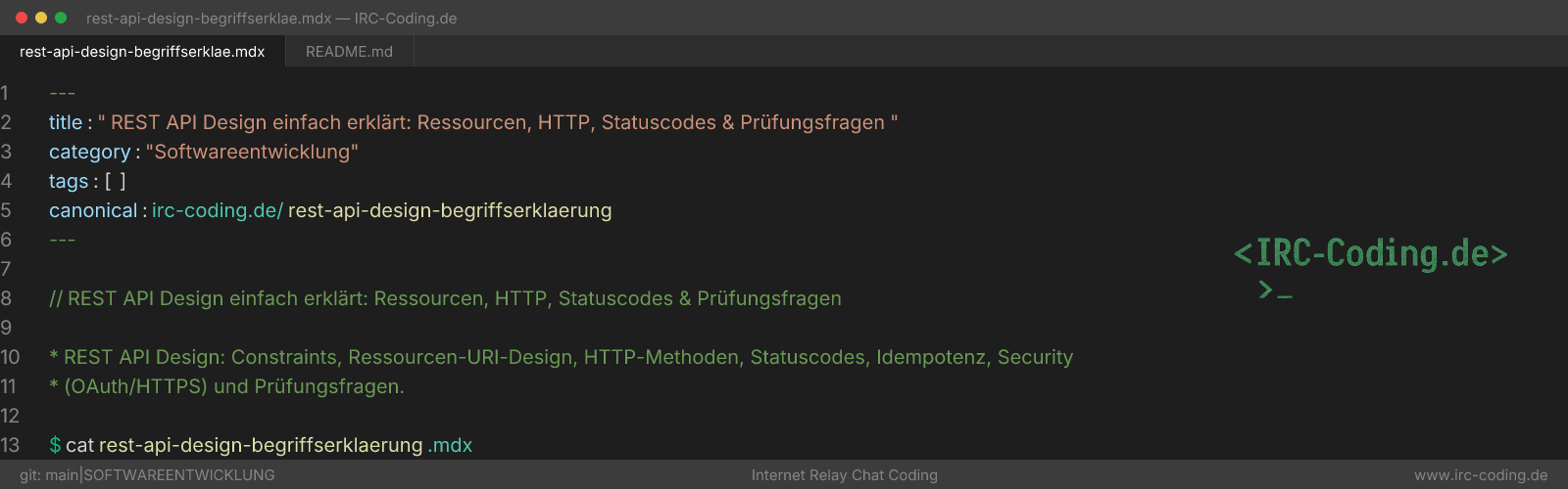 REST API Design: Resources, HTTP & Status Codes