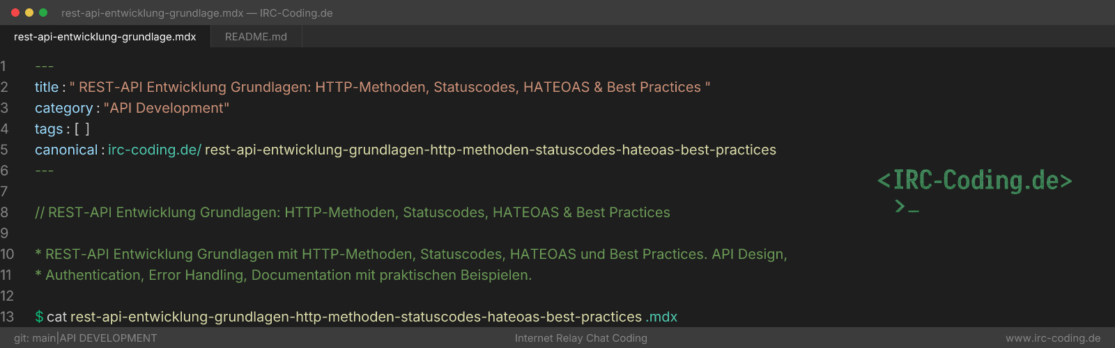 REST API: HTTP, Statuscodes y HATEOAS