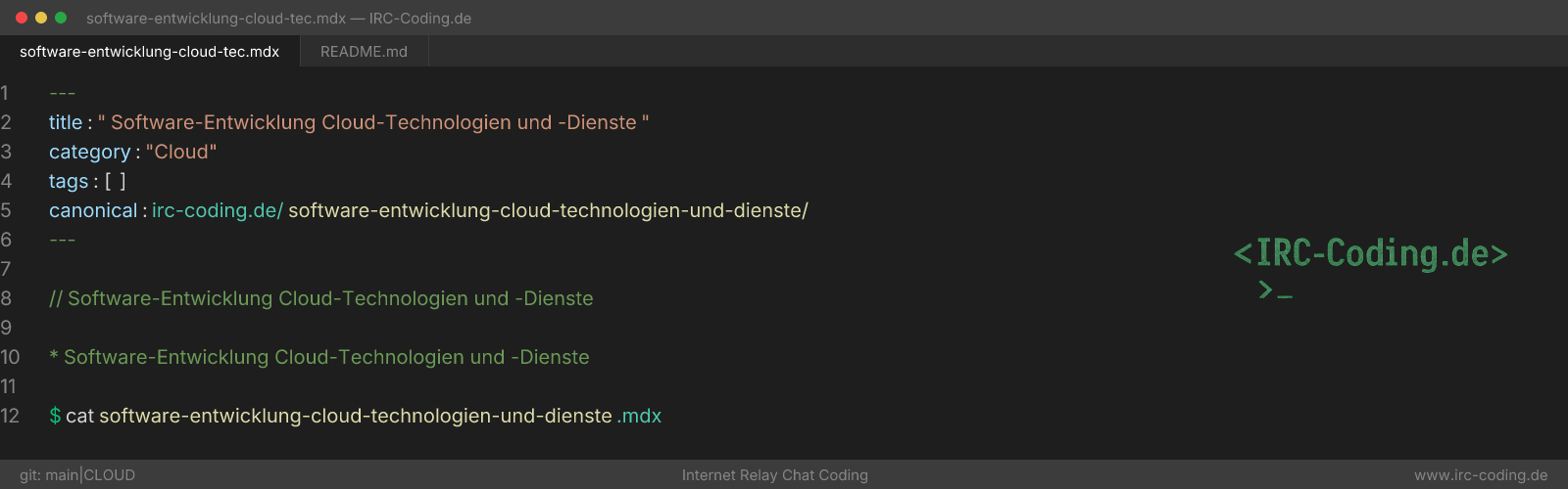 Software-Entwicklung Cloud-Technologien und -Dienste