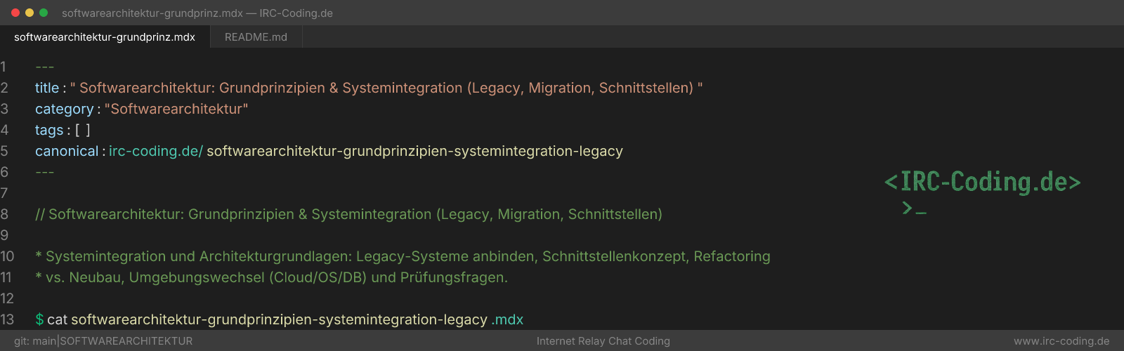 Software Architecture: Core Principles & System Integration
