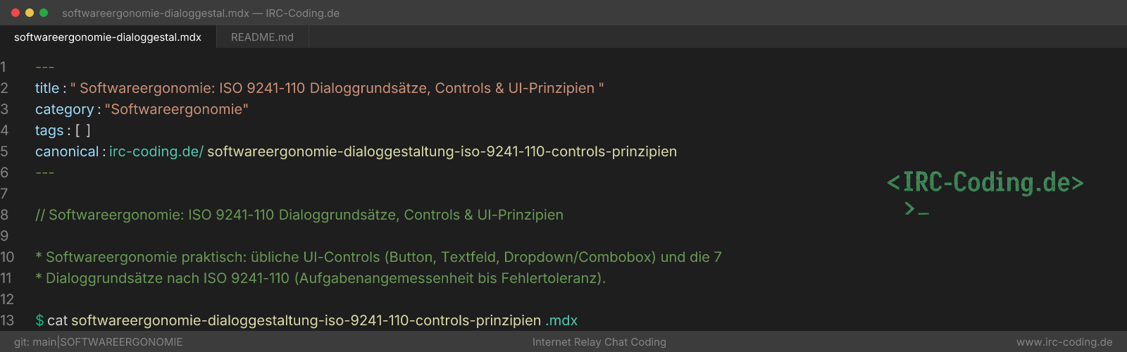 Ergonomía de Software: ISO 9241-110 y UI Controls