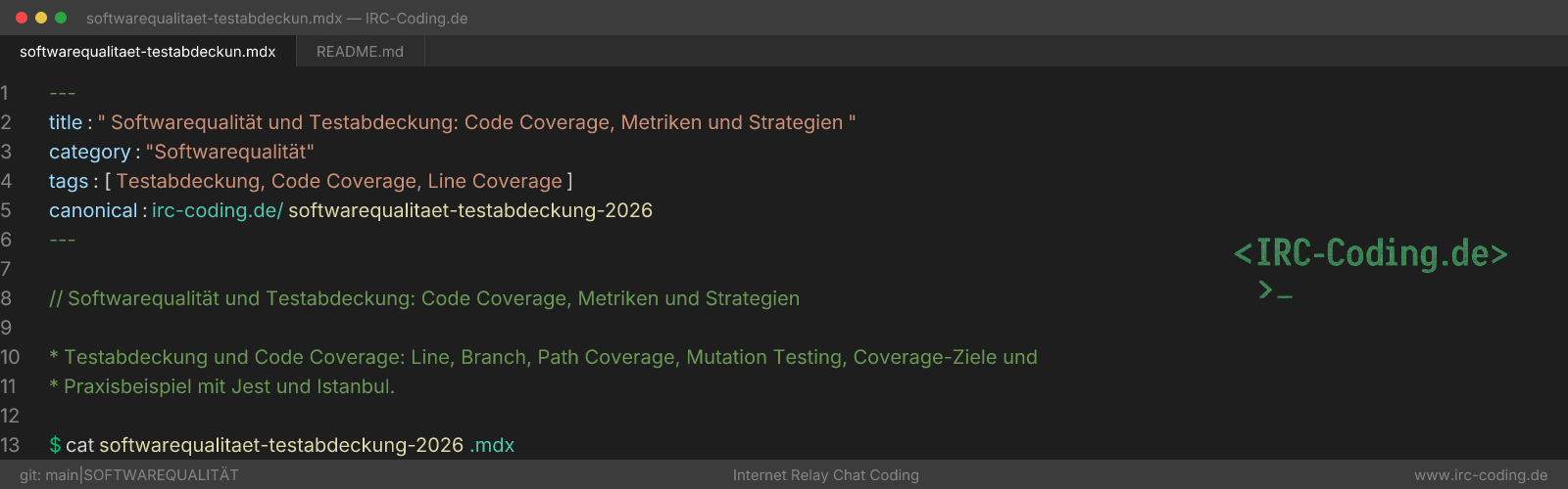 Code Coverage & Testing Metrics: Strategies