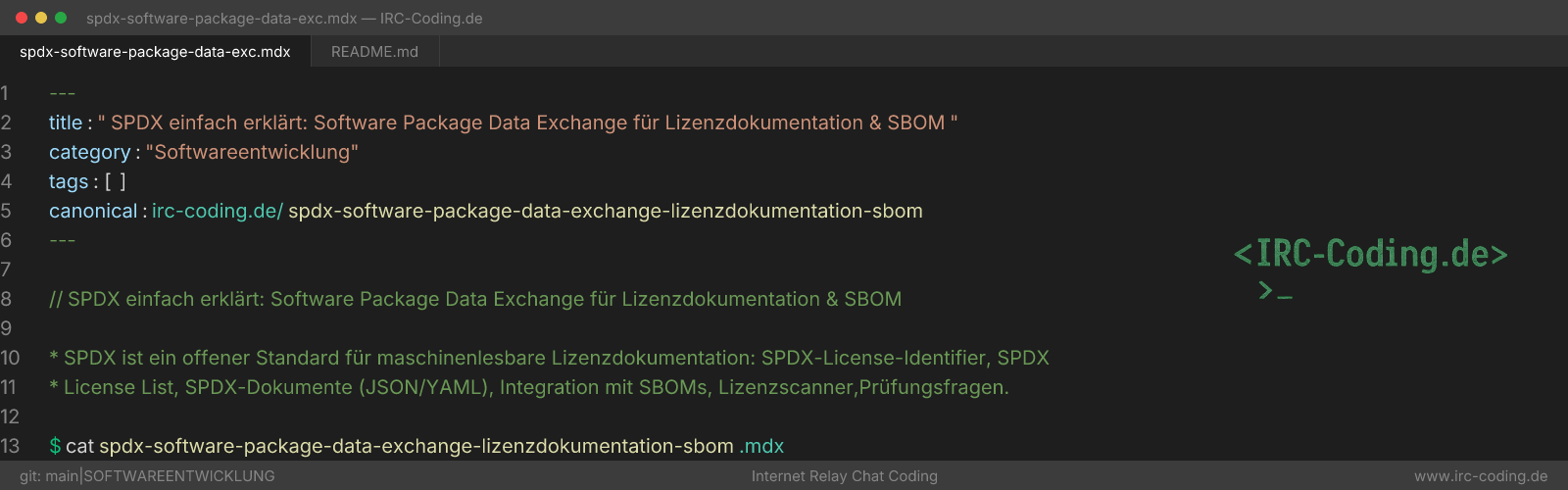 SPDX Explained: License Documentation & SBOM