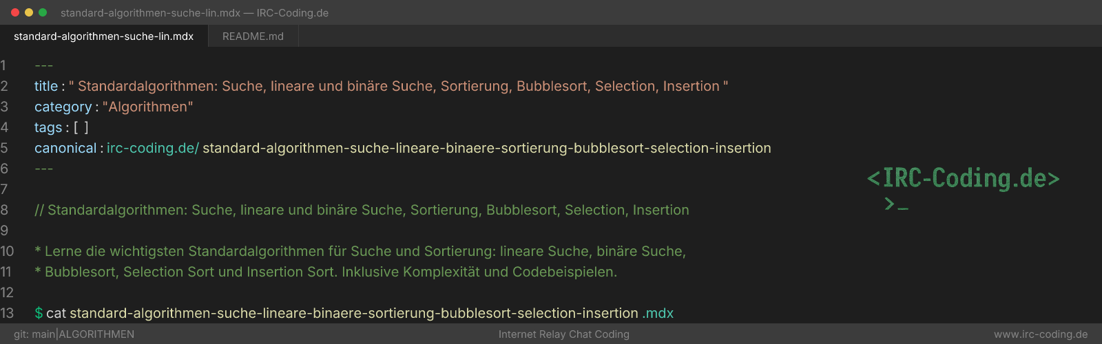 Standard Algorithms: Search and Sorting