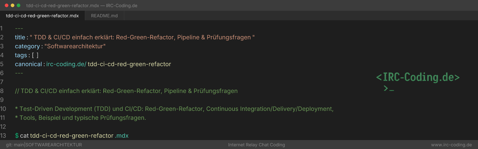 TDD & CI/CD: Red-Green-Refactor Pipeline