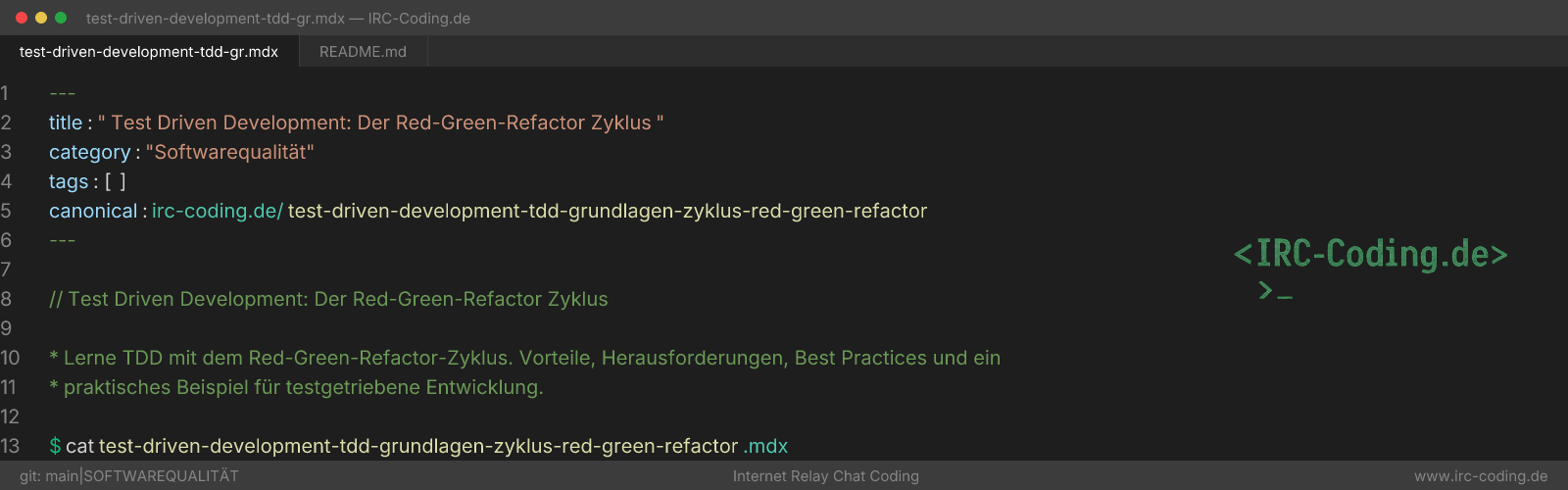 Test Driven Development: Ciclo Red-Green-Refactor