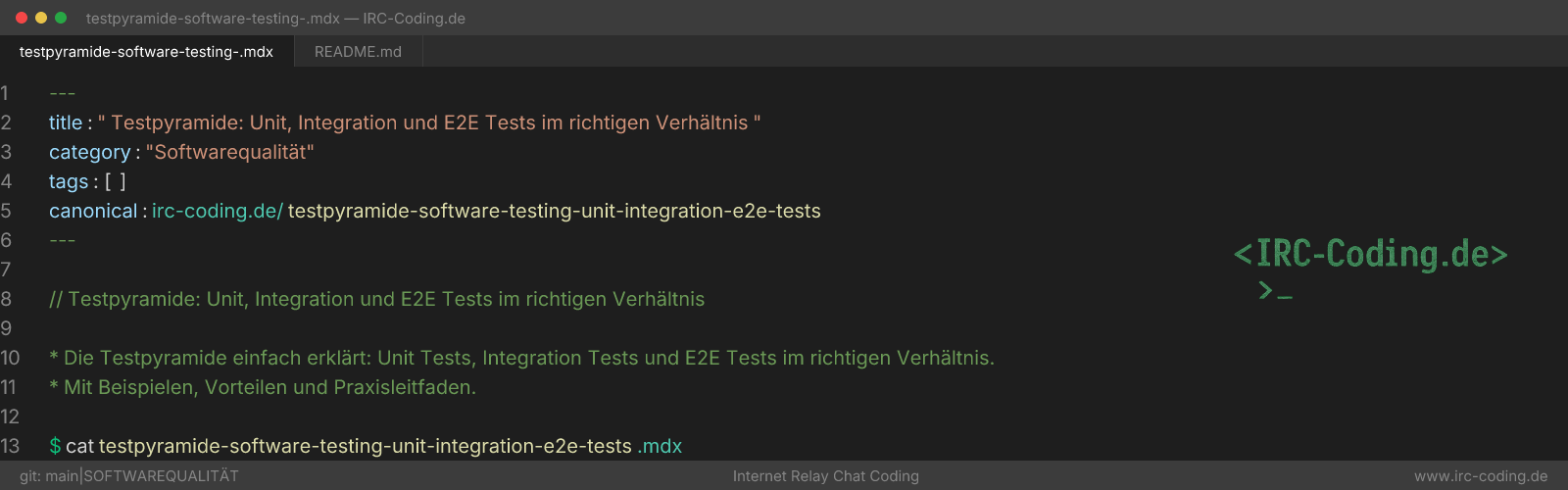 Testpyramide: Unit, Integration y E2E Tests
