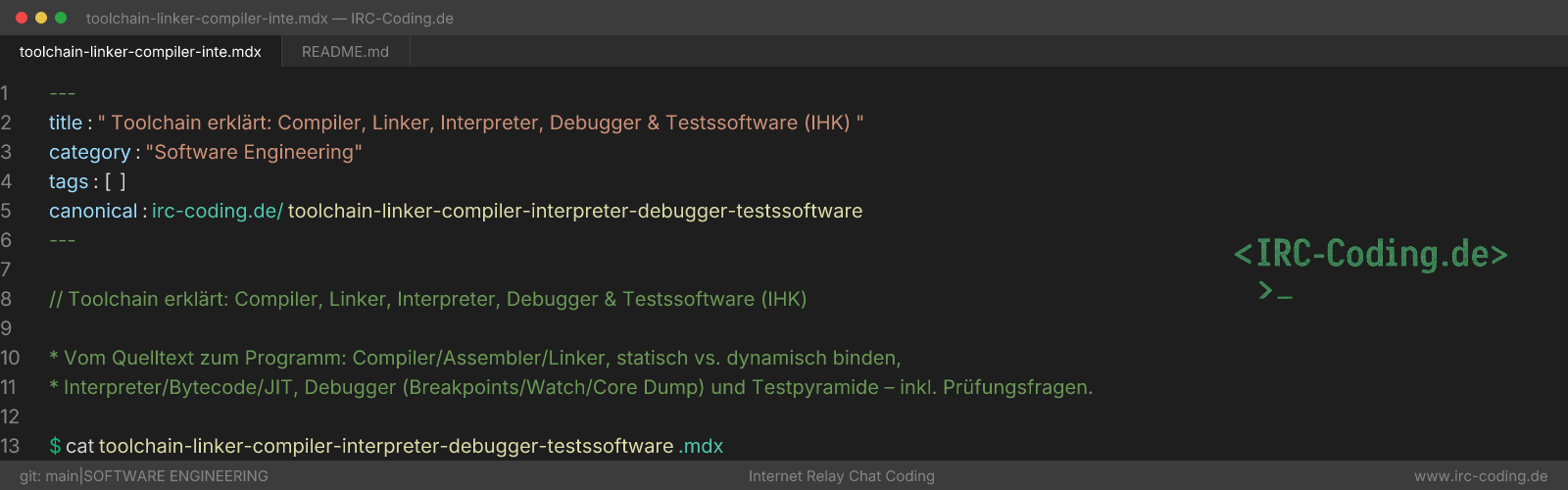 Toolchain Explained: Compiler, Linker, Debugger