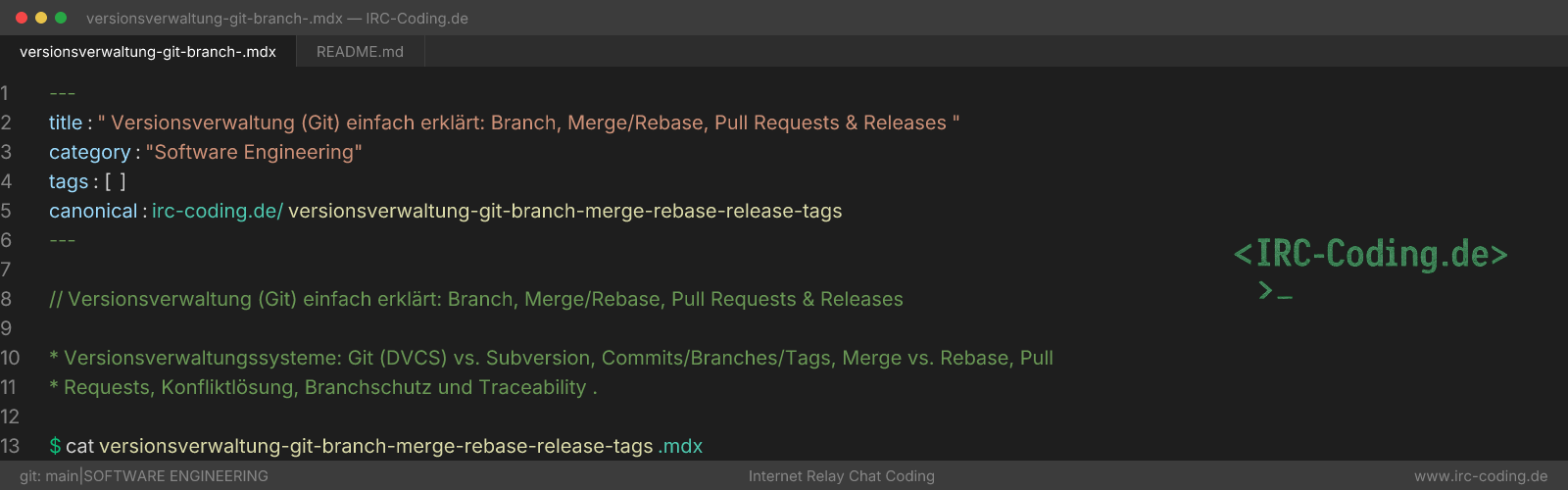 Git: Branches, Merge, Rebase y Pull Requests