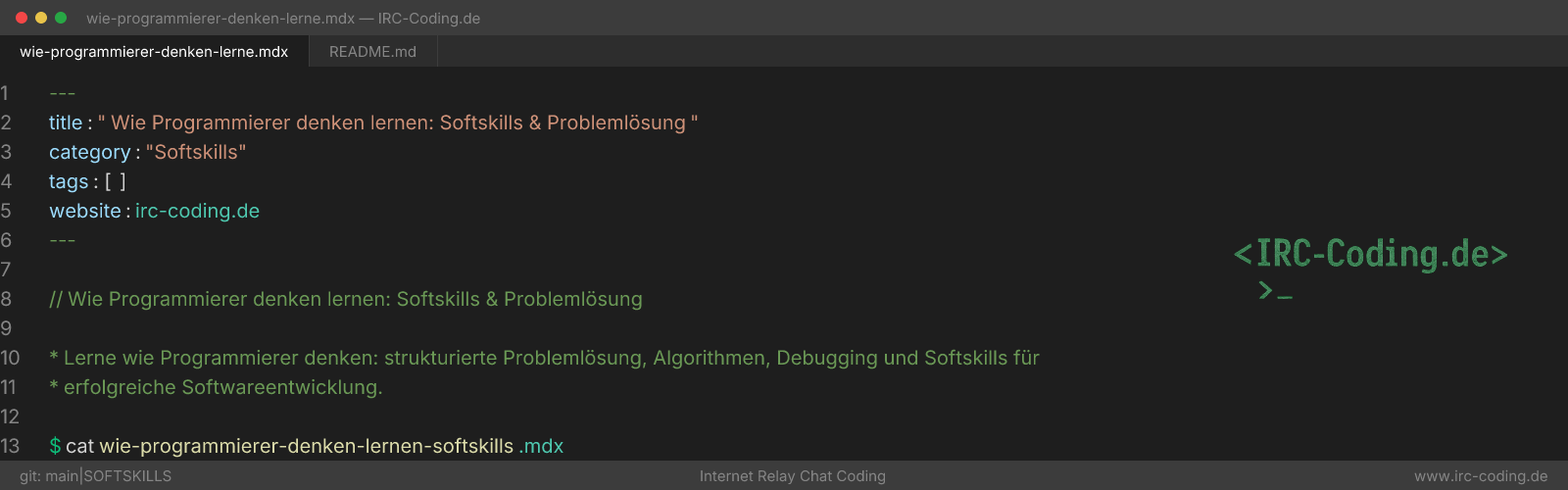 Wie Programmierer denken lernen: Softskills & Problemlösung